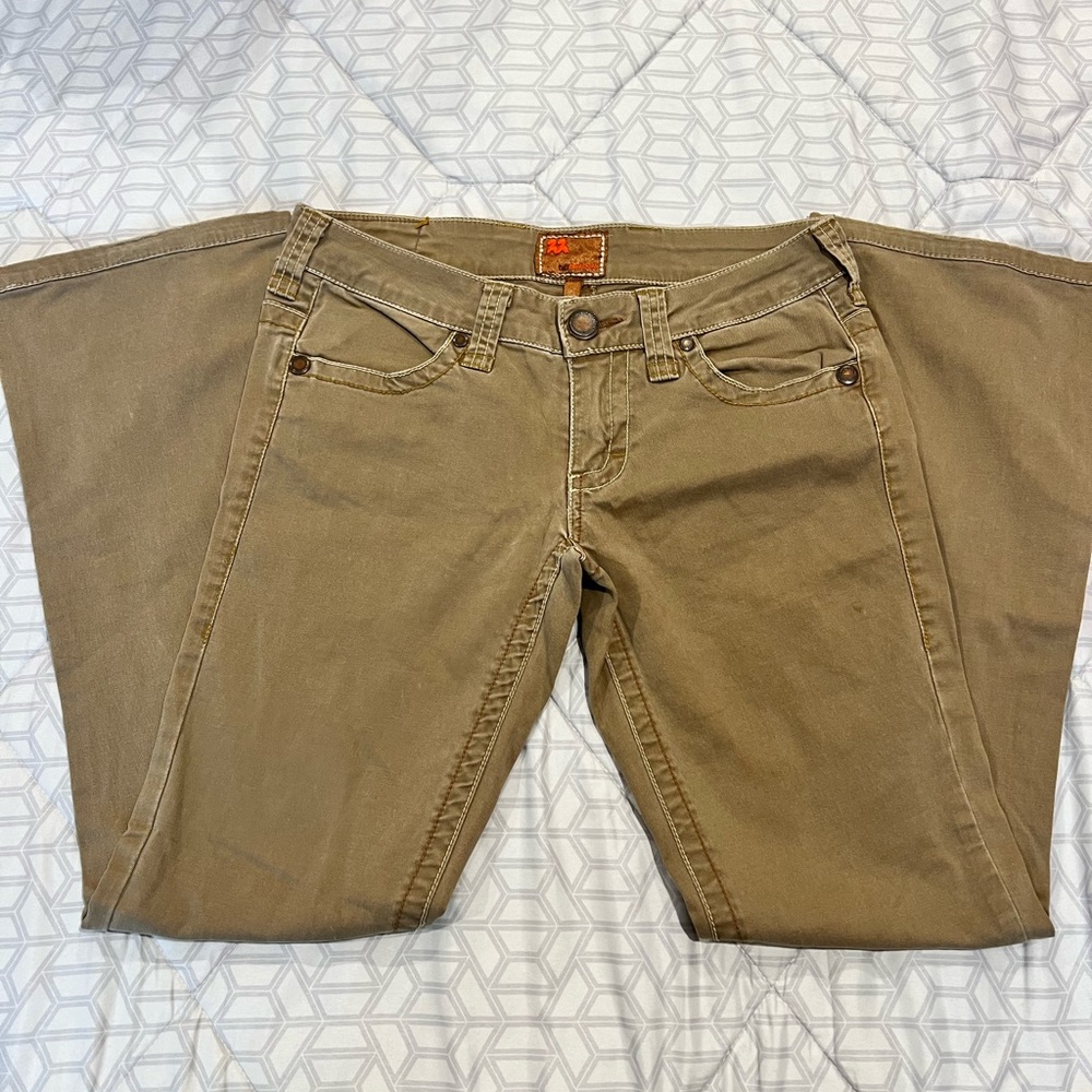 Twill Twenty Two Khaki Bootcut Jeans